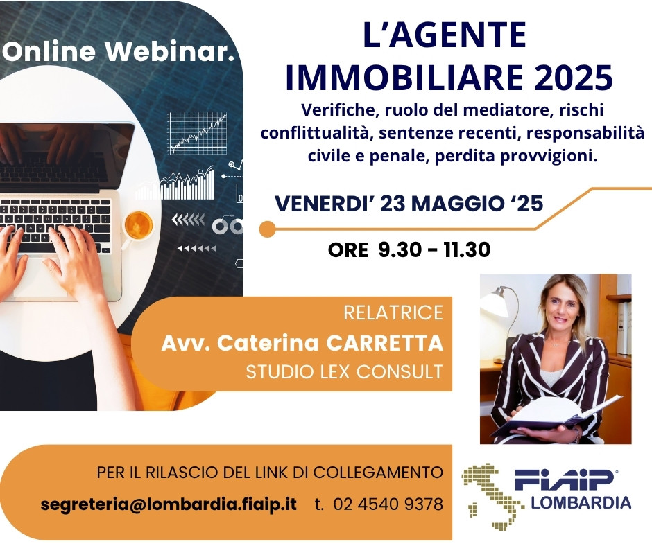 WebinFIAIP: L’AGENTE IMMOBILIARE 2025